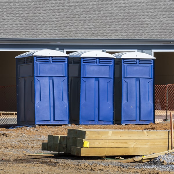 what is the expected delivery and pickup timeframe for the portable restrooms in Dawn TX